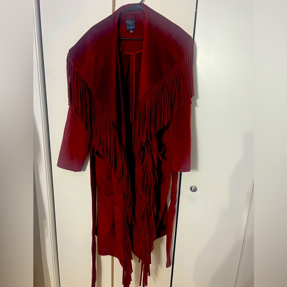 Eloquii Deep Red Coat